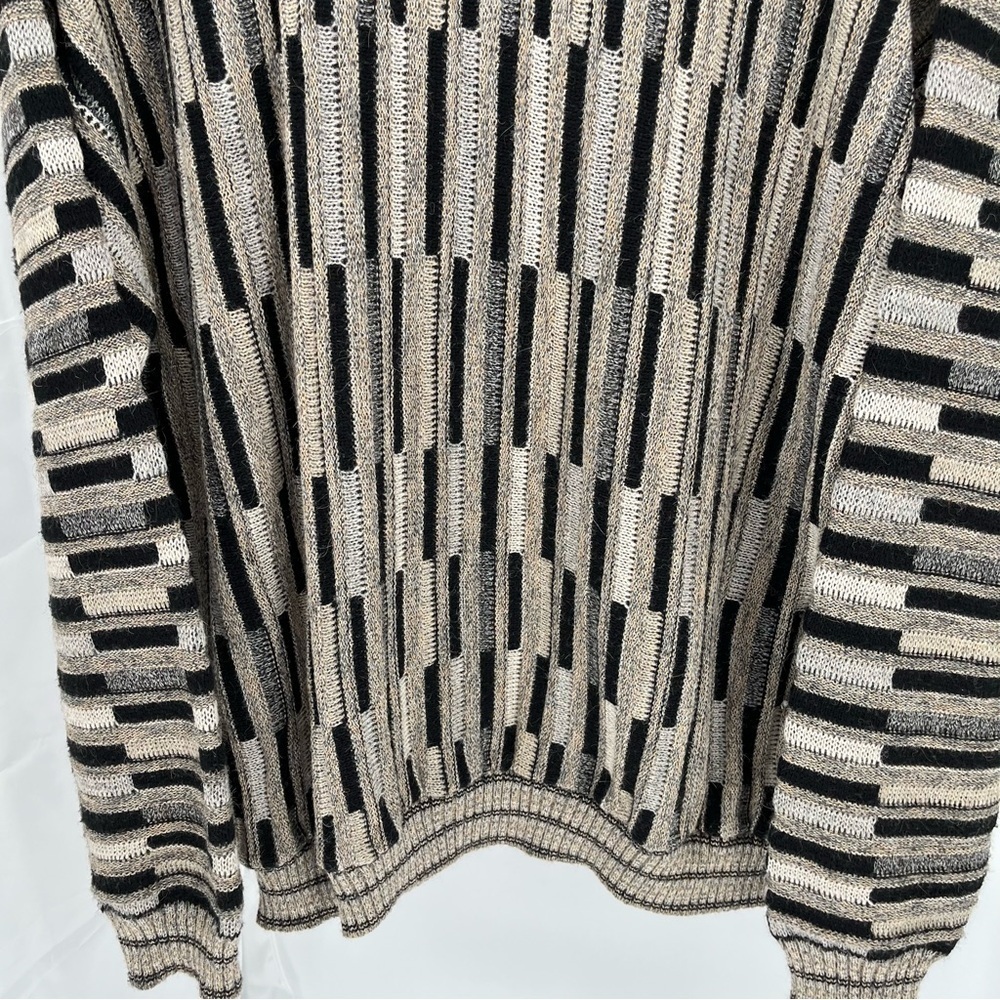 Vintage Protege Collection Mens Wool Alpaca Blend Size XXL Cosby Style 3D Knit - Picture 3 of 9